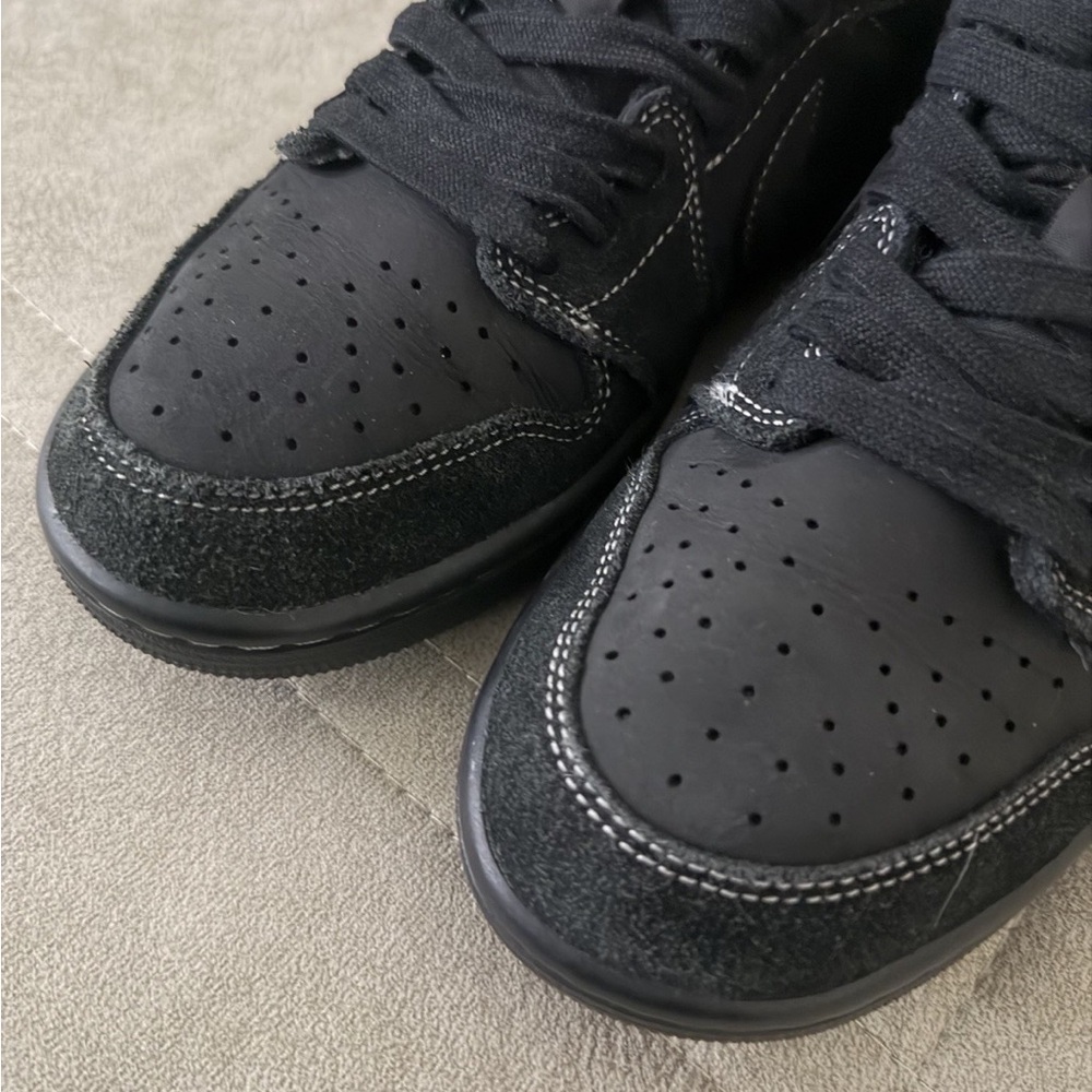 DS New Nike Air Jordan 1 Retro Low OG SP Travis Scott Black Phantom Size - Picture 7 of 9